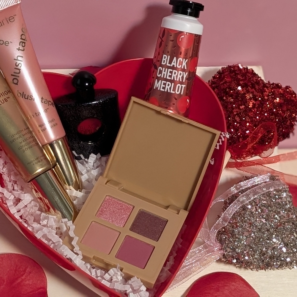 Tarte Eyeshadow Palette with Pink and Gold Hues